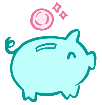 Icon showing payment and deposit step for custom portrait commission process